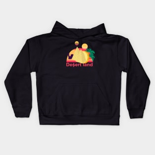 Retro Cryptocurrency-Desert land Kids Hoodie